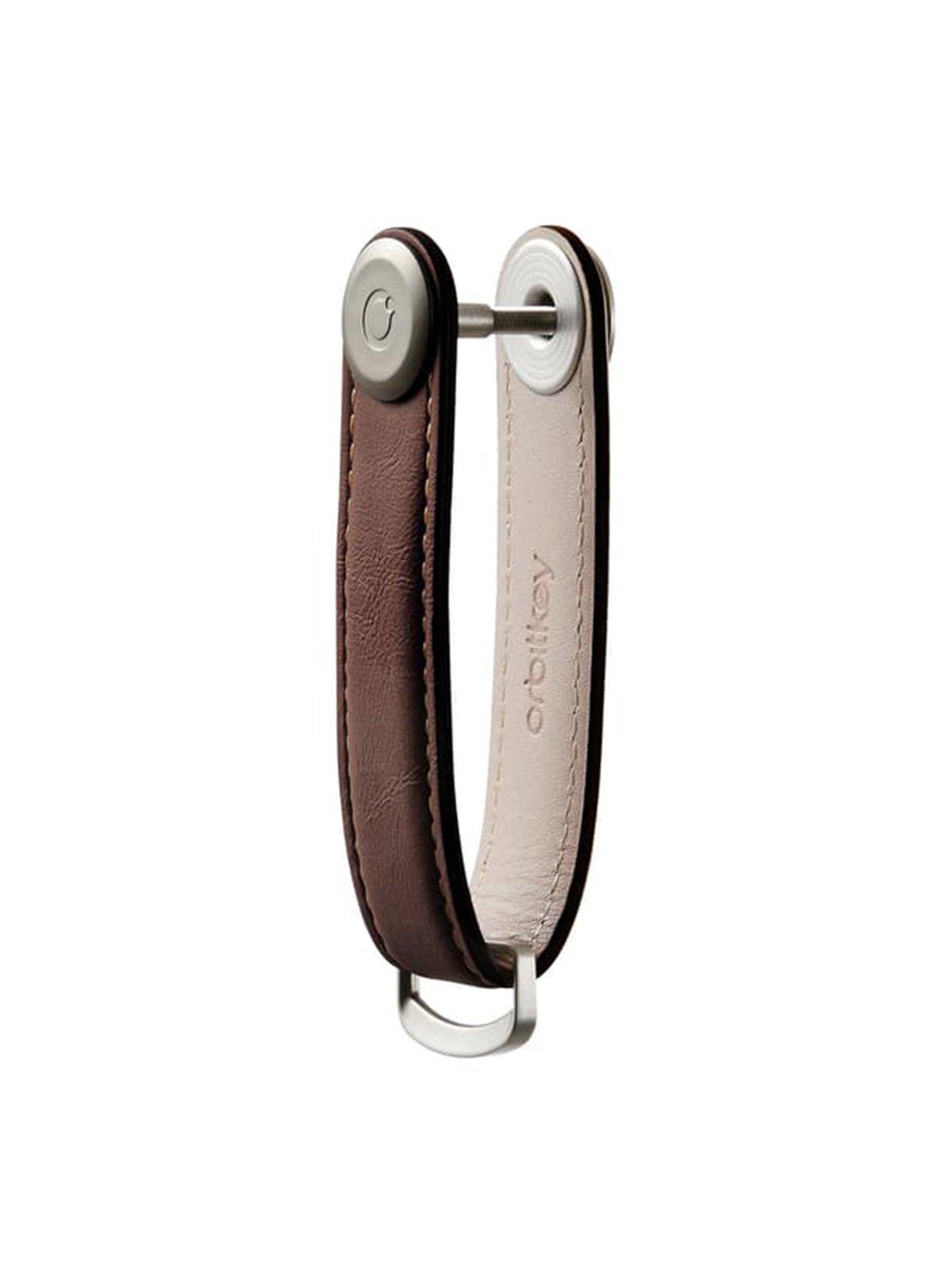 Orbitkey Leather Key Organiser Espresso Brown