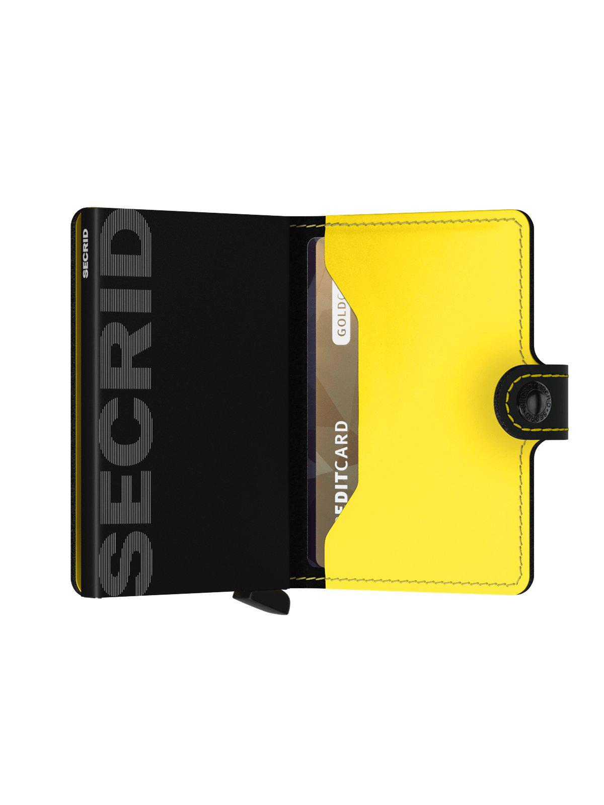Secrid Miniwallet Matte Black Yellow