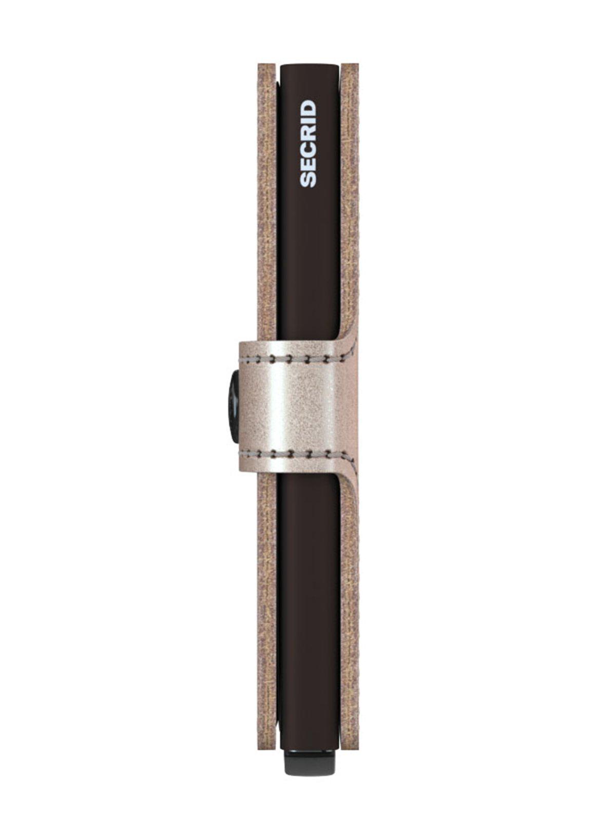 Secrid Miniwallet Metallic Champagne Brown