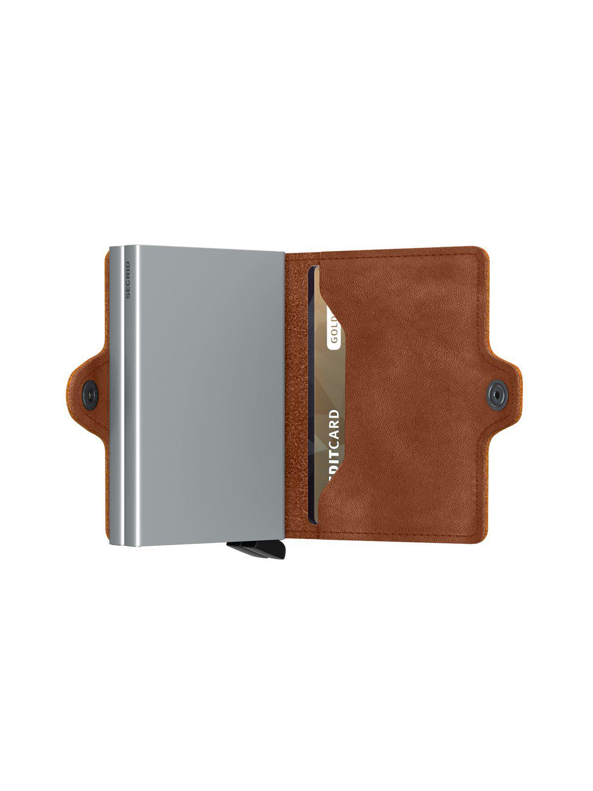 Secrid Twinwallet Vintage Cognac Silver