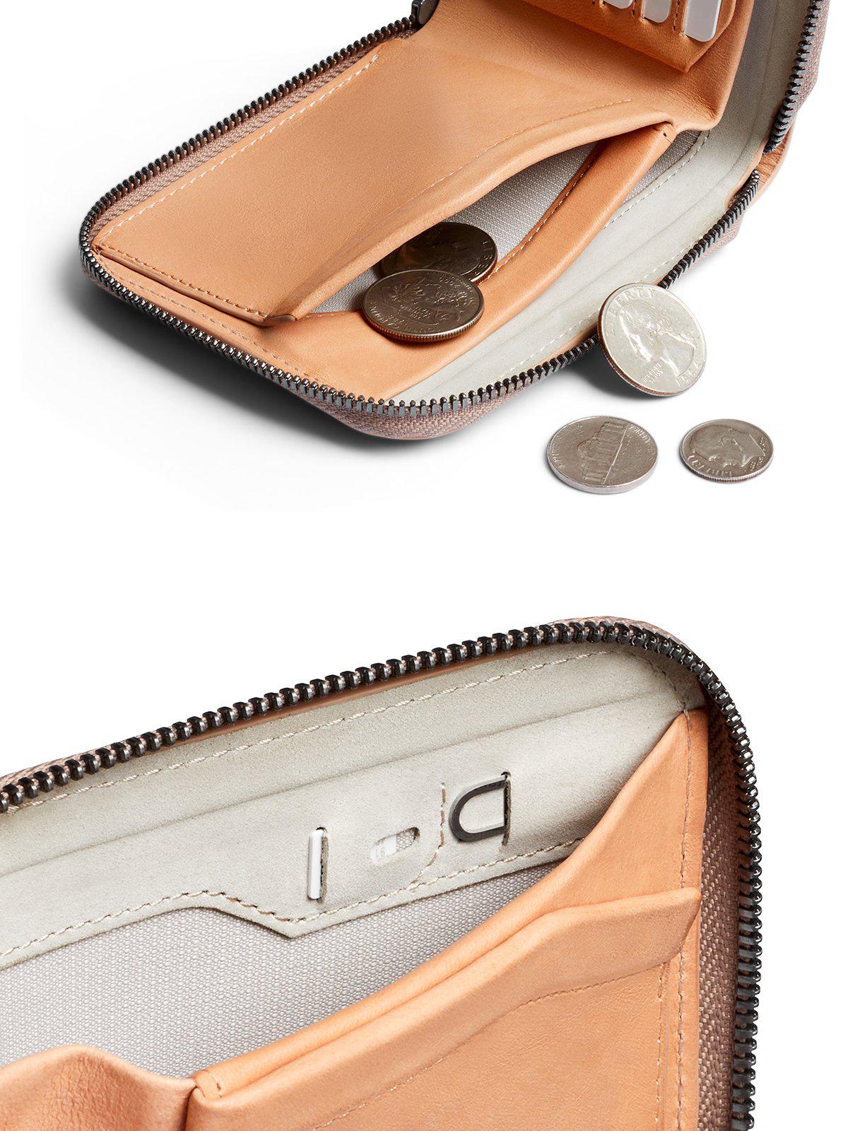 bellroy carry out wallet Bellroy Zip Wallet Premium Edition Natural RFID