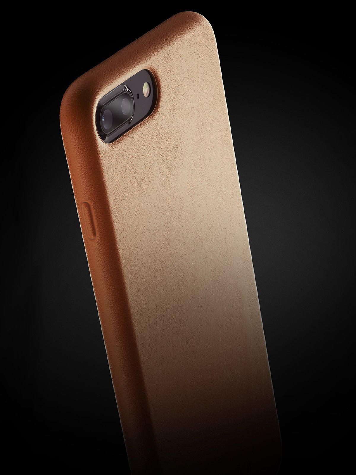 Mujjo Full Leather Case for iPhone 8 Plus / 7 Plus Tan - MORE by Morello Indonesia