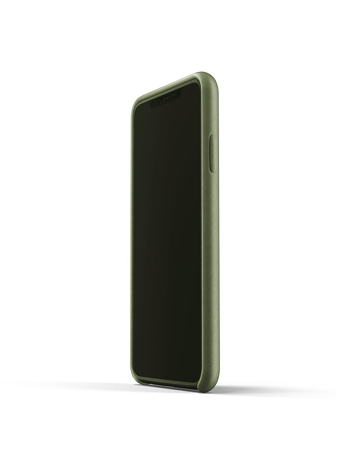 Mujjo Full Leather Wallet Case for iPhone XS Max Olive - MORE by Morello Indonesia