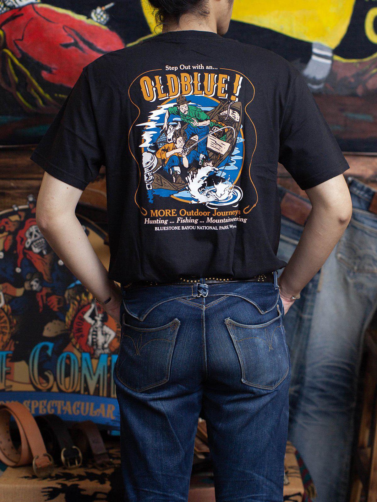 Oldblue Co. x MORE by Morello Tee The Outdoor Journeys Black - MORE by Morello Indonesia