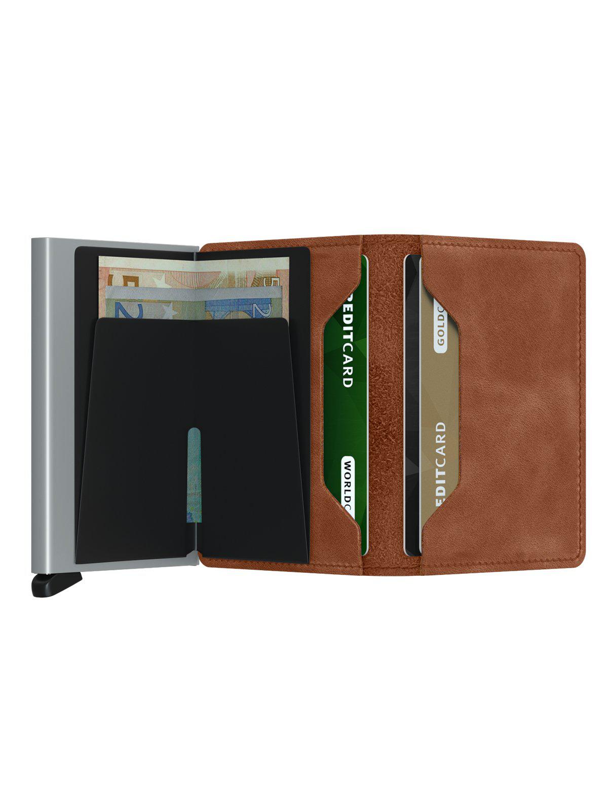 Secrid Slimwallet Vintage Cognac Silver