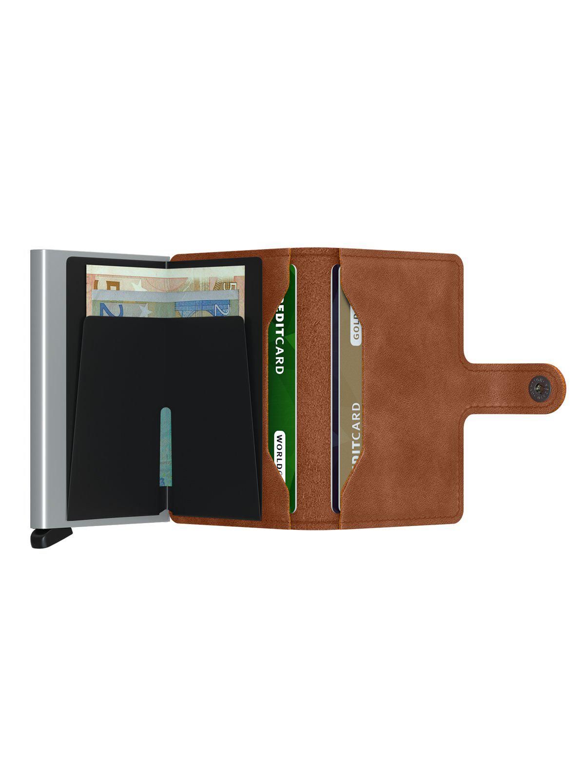 Secrid Miniwallet Vintage Cognac Silver