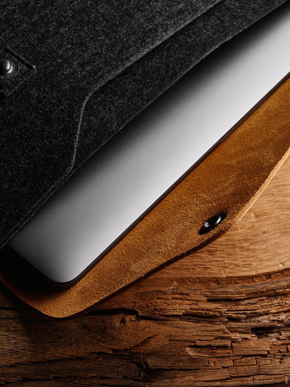 Mujjo Laptop Sleeve for Macbook Pro 16 Inch Tan