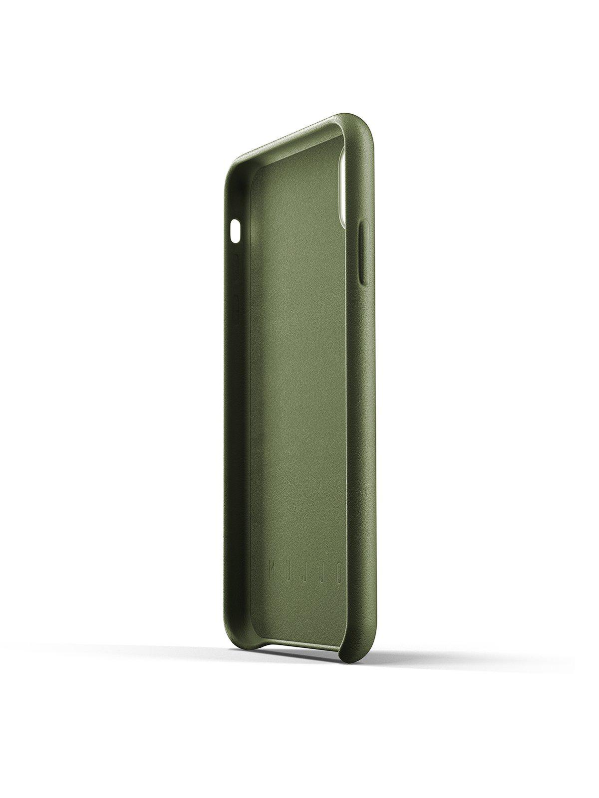 Mujjo Full Leather Wallet Case for iPhone XS Max Olive - MORE by Morello Indonesia