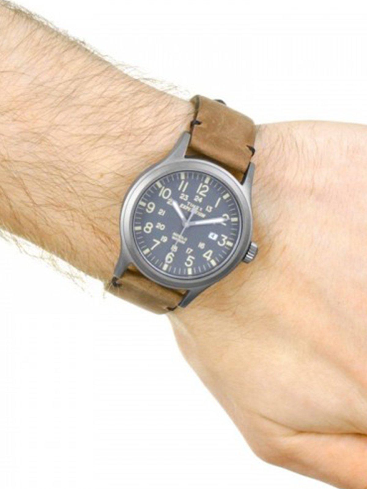 Timex Expedition Scout Brown Leather Gray Dial Movement TW4B01700 40mm - MORE by Morello Indonesia