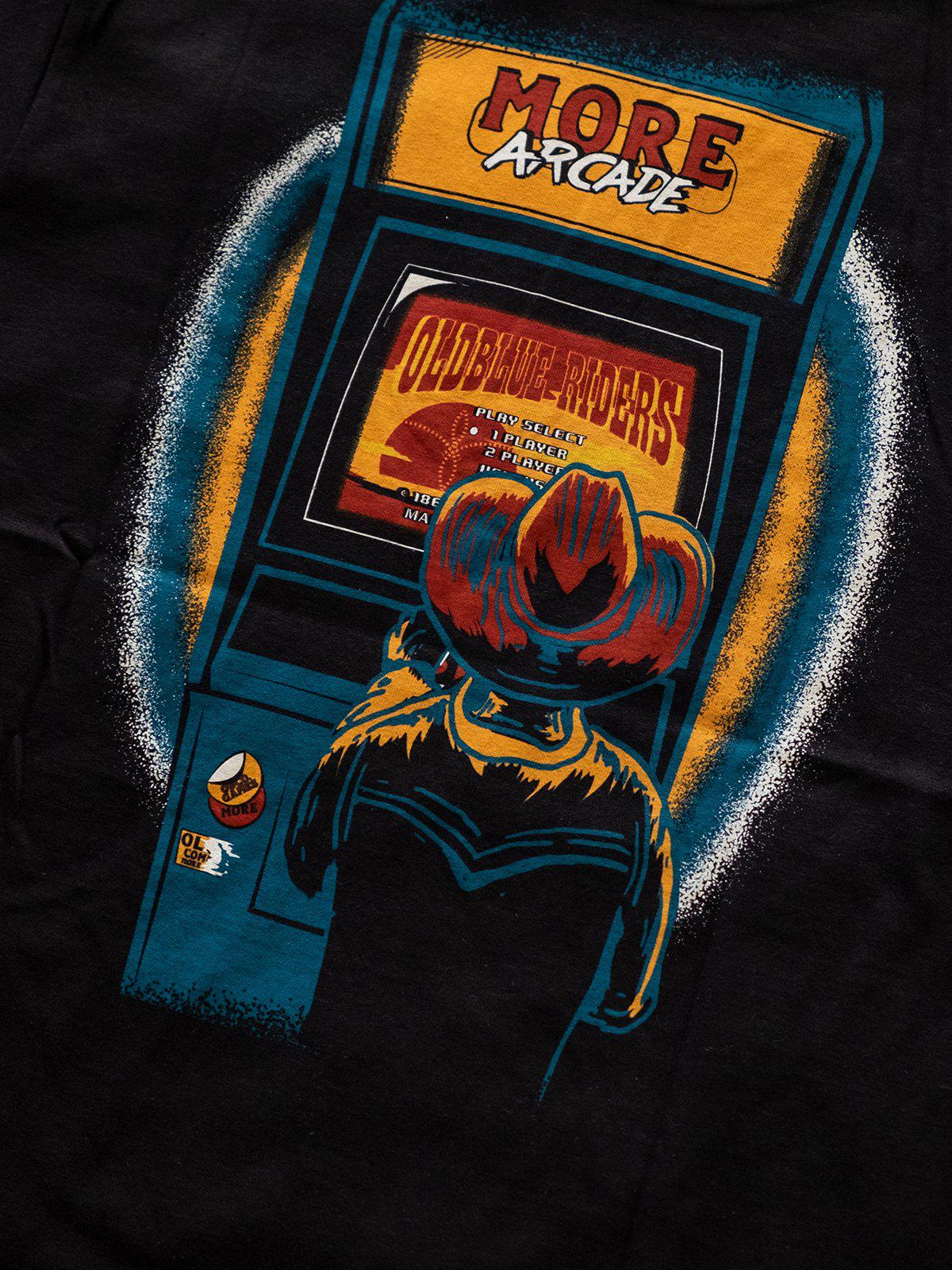 Oldblue Co. x MORE by Morello Tee The Arcade Riders Black - MORE by Morello Indonesia