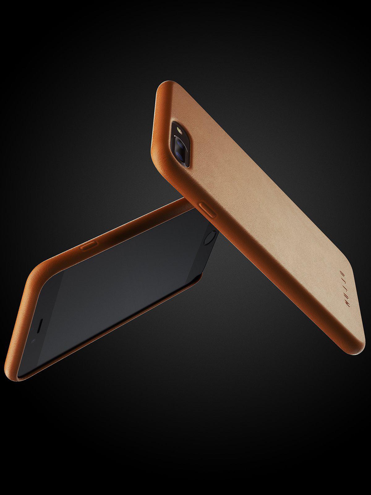 Mujjo Full Leather Case for iPhone 8 Plus / 7 Plus Tan - MORE by Morello Indonesia
