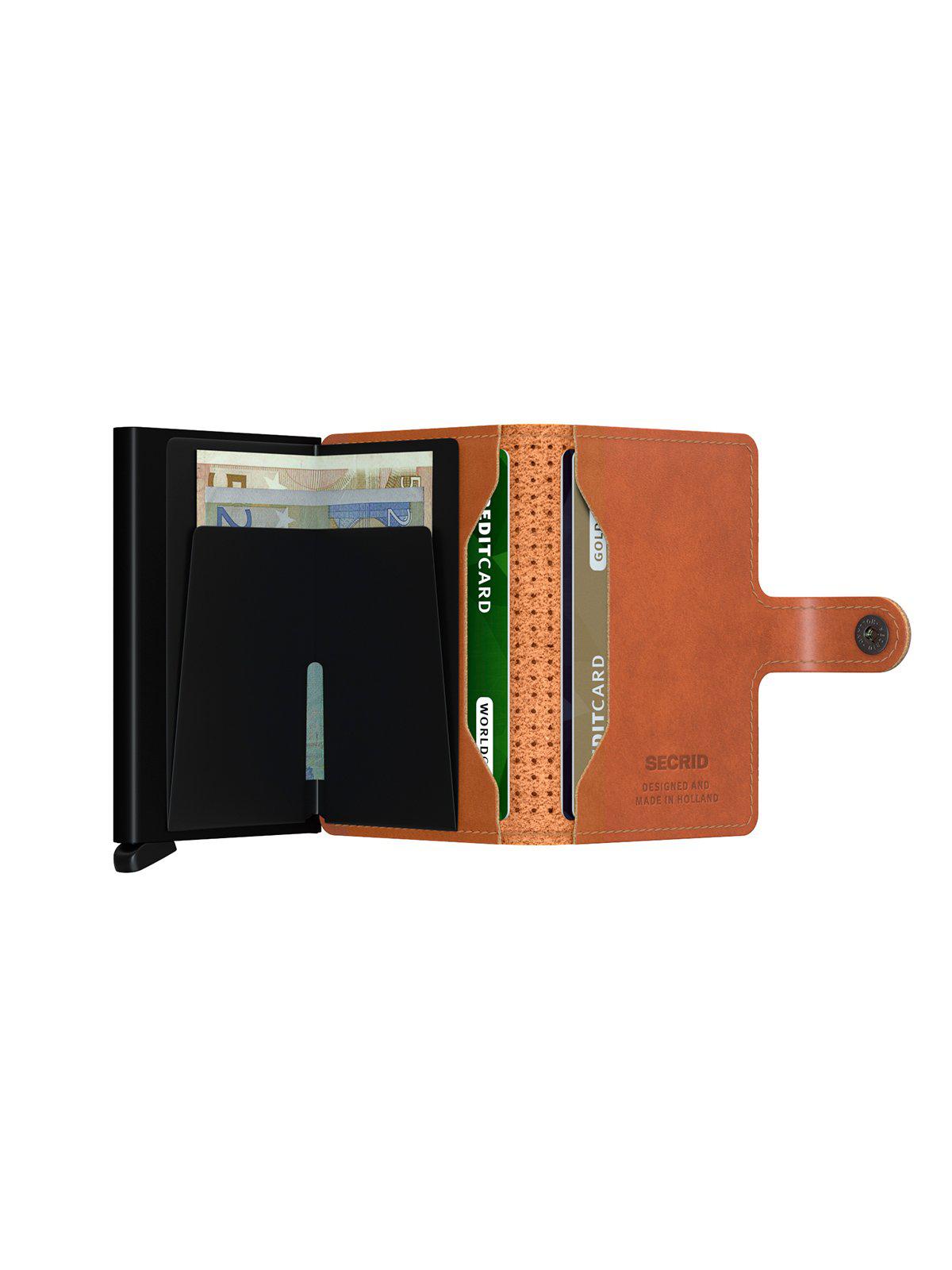 Secrid Miniwallet Perforated Cognac
