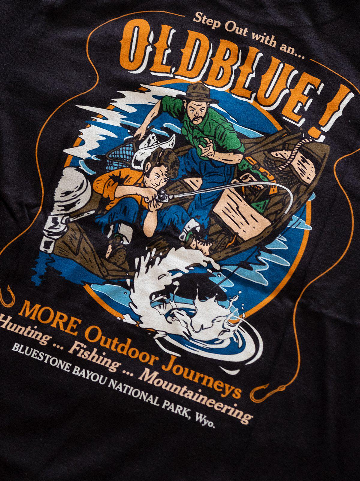 Oldblue Co. x MORE by Morello Tee The Outdoor Journeys Black - MORE by Morello Indonesia