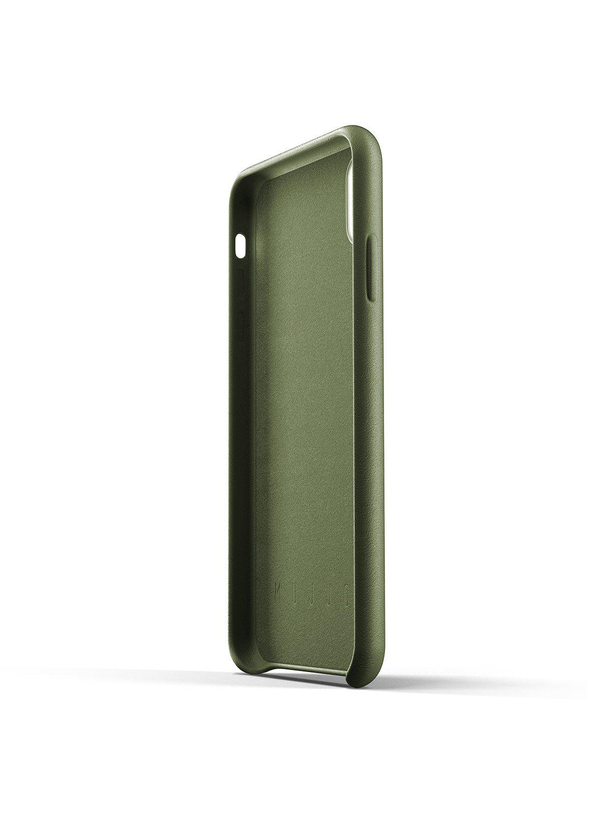 Mujjo Full Leather Case for iPhone XS Max Olive - MORE by Morello Indonesia