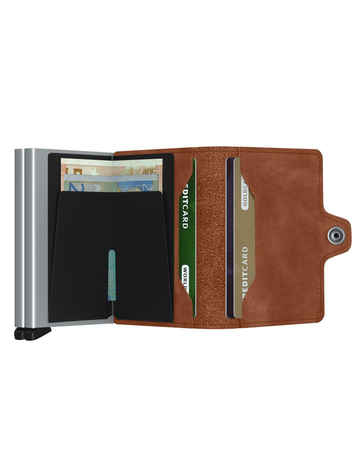 Secrid Twinwallet Vintage Cognac Silver