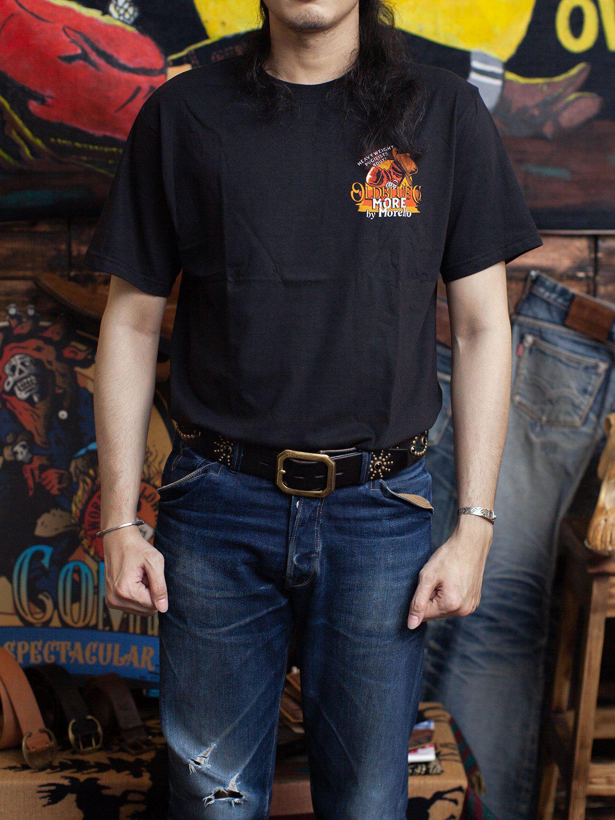 Oldblue Co. x MORE by Morello Tee The Barnburner Black - MORE by Morello Indonesia