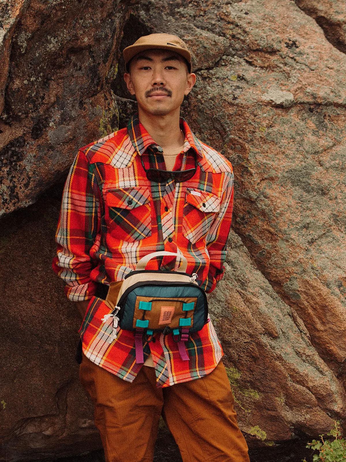 Topo Designs Mountain Hip Pack Olive Pond Blue