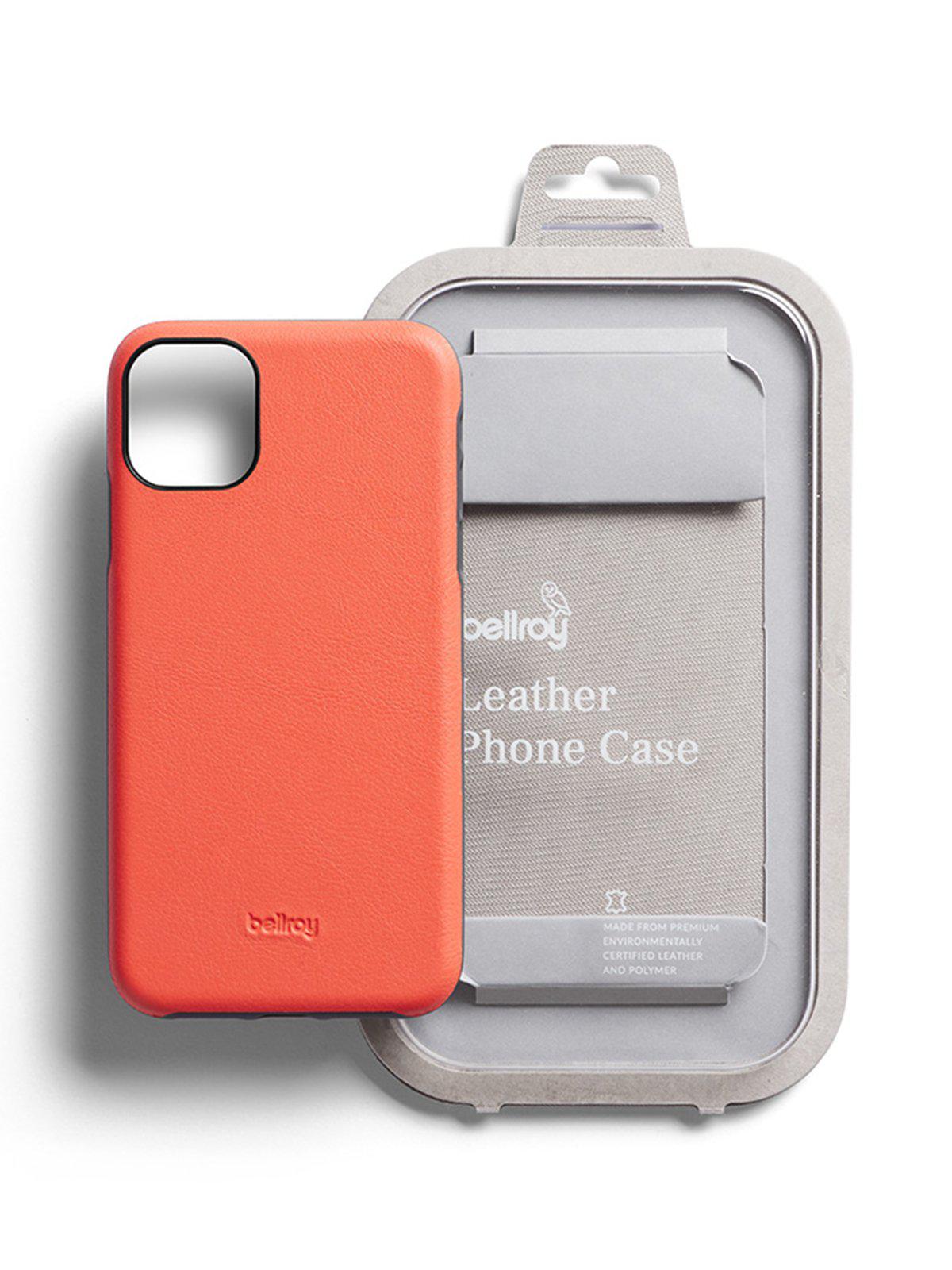 Bellroy Leather Phone Case for iPhone 11 Pro Max Coral - MORE by Morello Indonesia