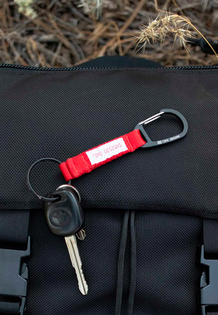 Topo Designs Key Clip Red