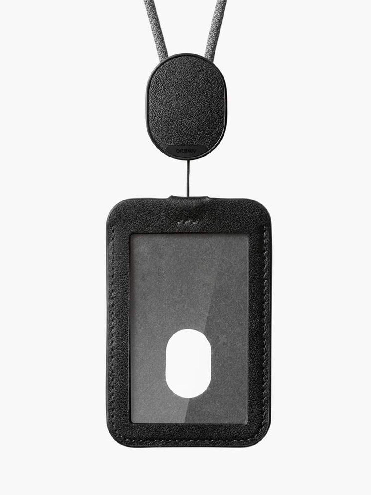 Orbitkey ID Card Holder Black With Lanyard