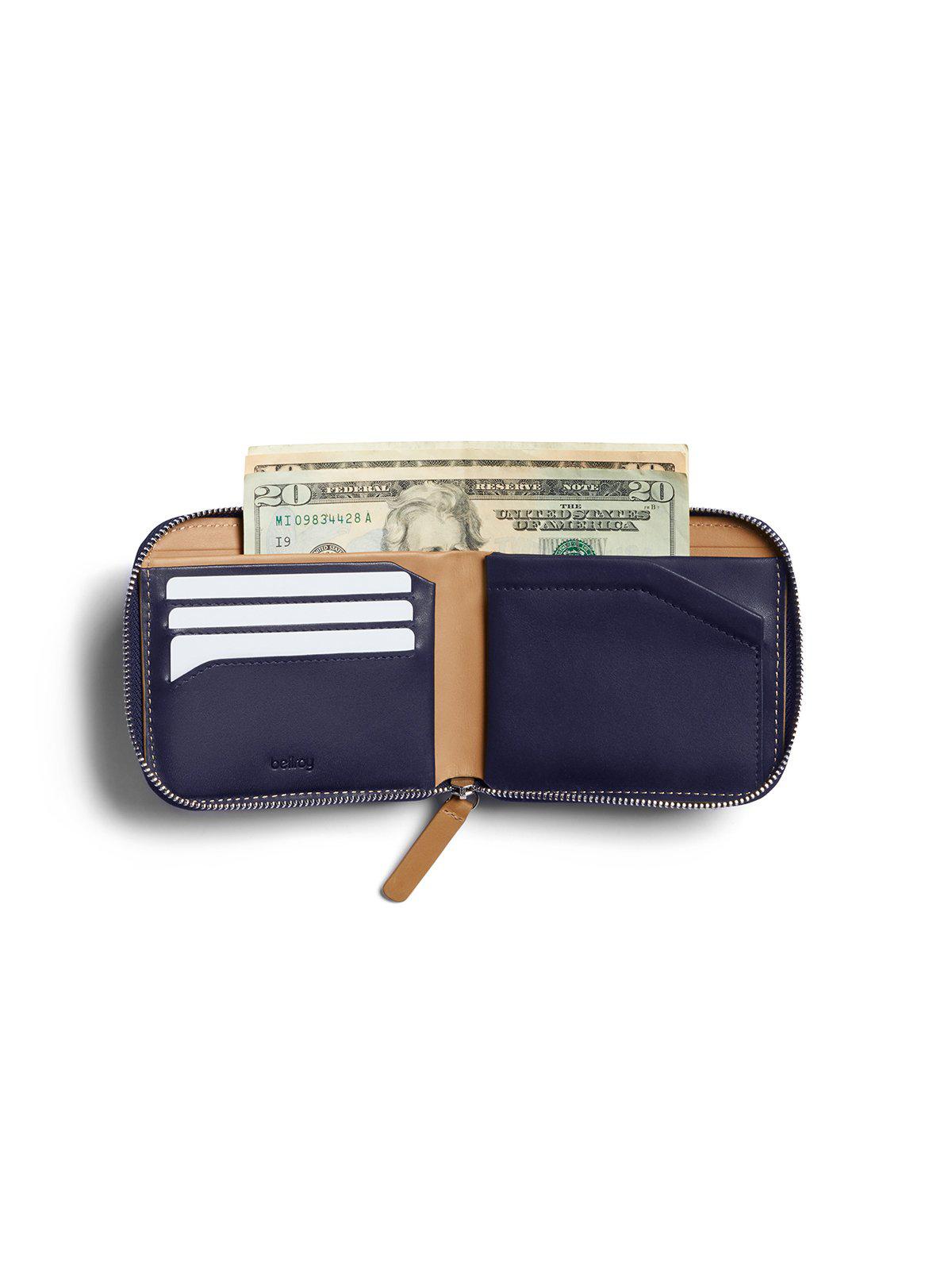 Bellroy Zip Wallet Navy RFID - MORE by Morello Indonesia