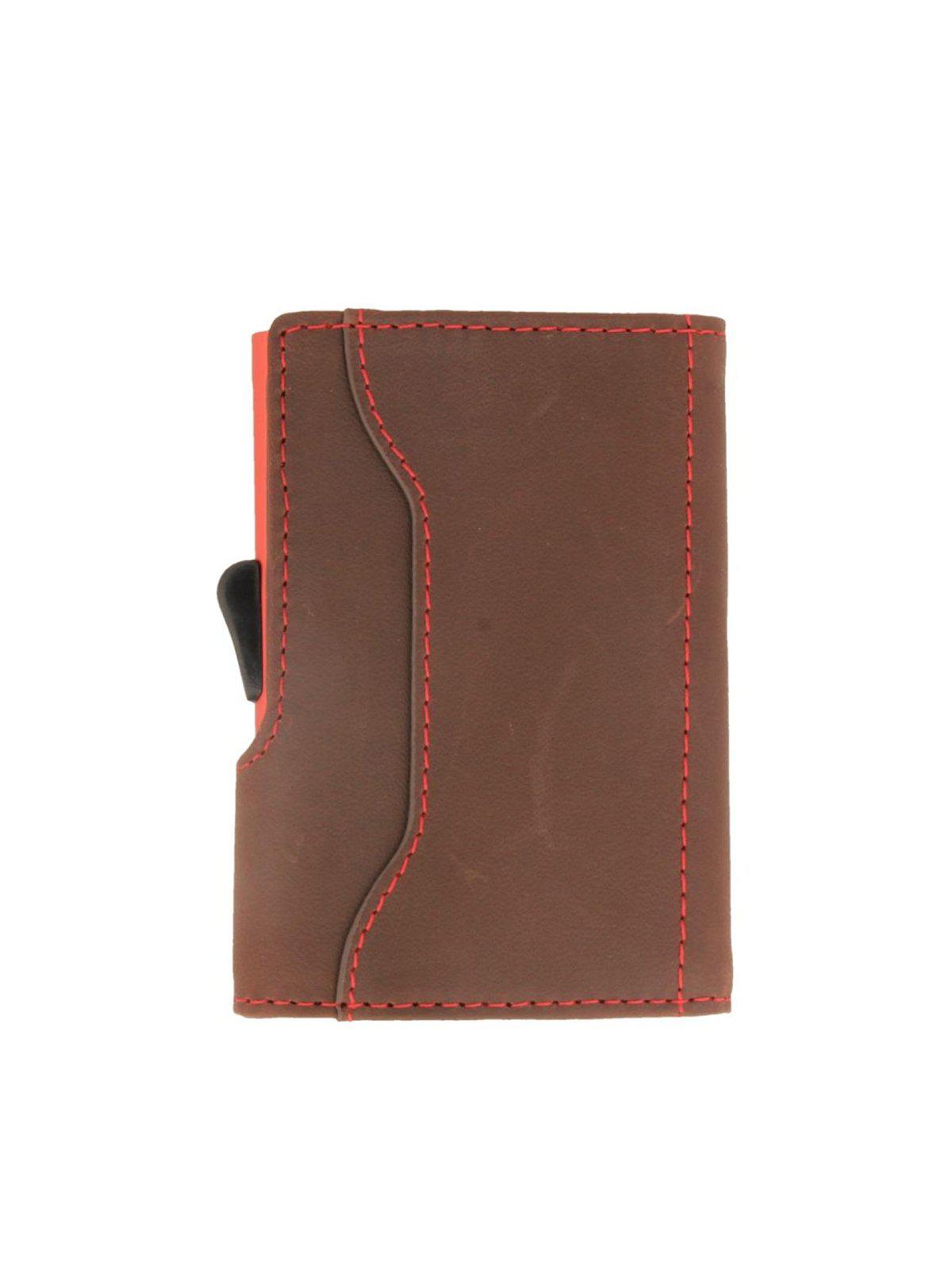 C-Secure Italian Leather RFID Wallet Auburn - MORE by Morello Indonesia