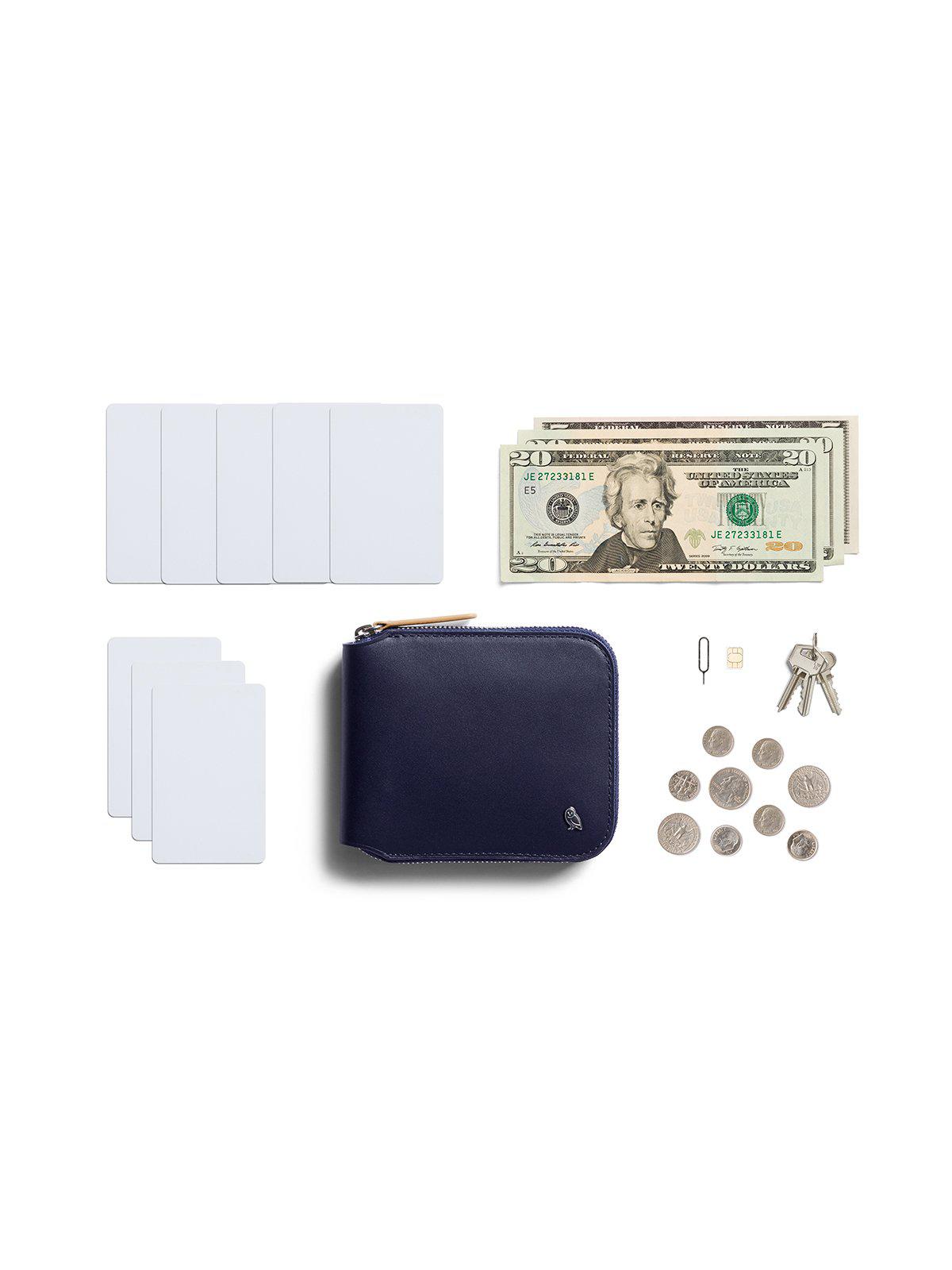 Bellroy Zip Wallet Navy RFID - MORE by Morello Indonesia
