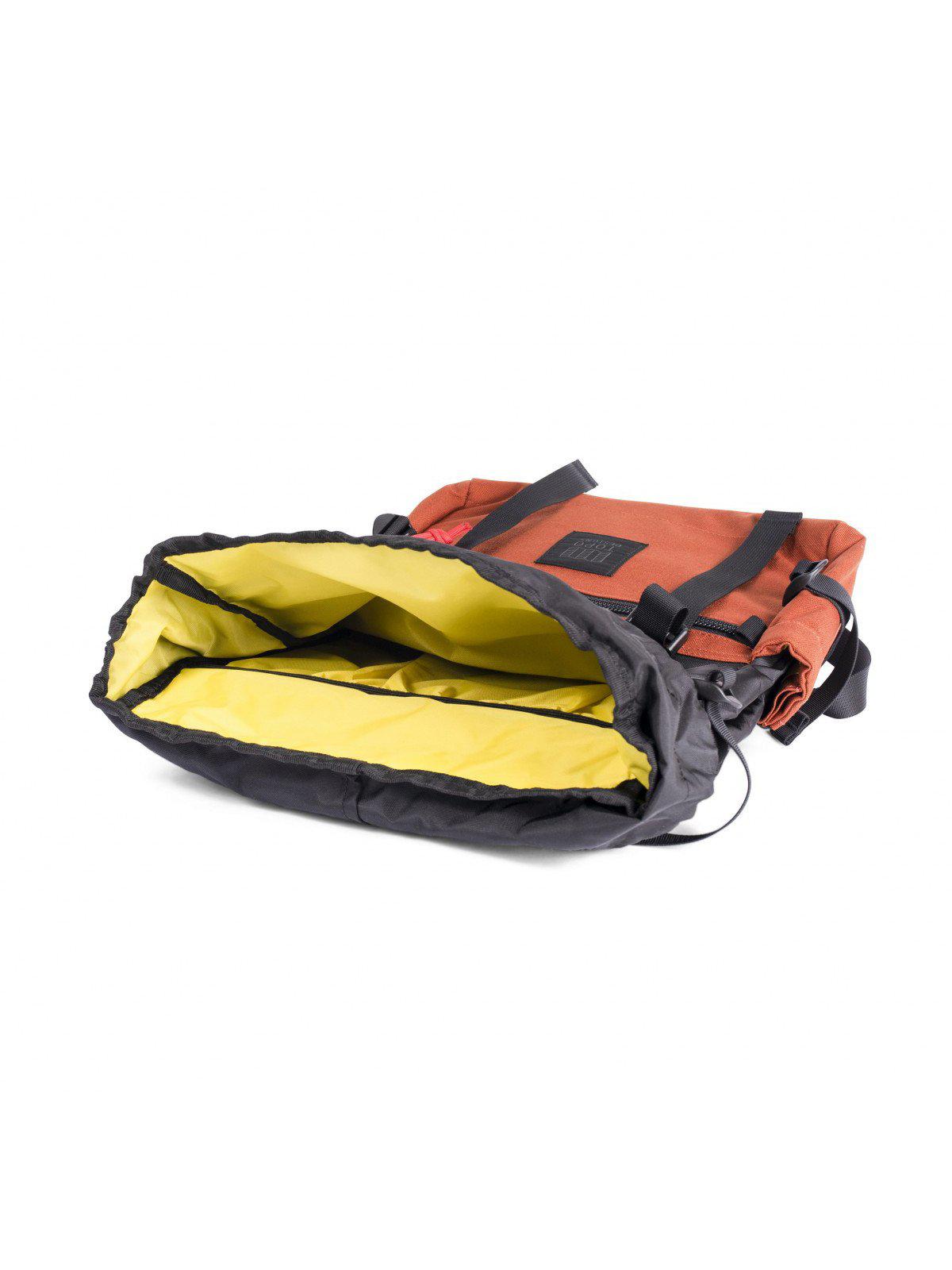 Topo Designs Rover Pack Hot Coral Turquoise Mustard