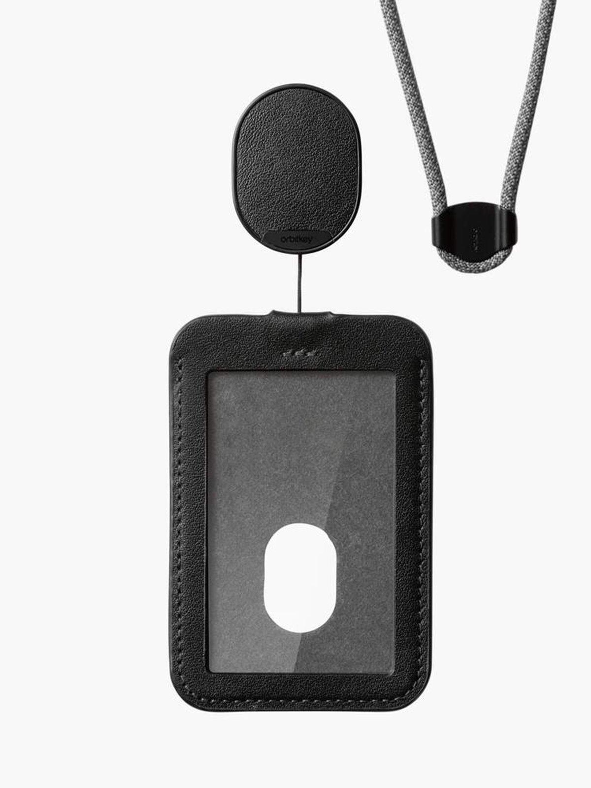 Orbitkey ID Card Holder Black With Lanyard