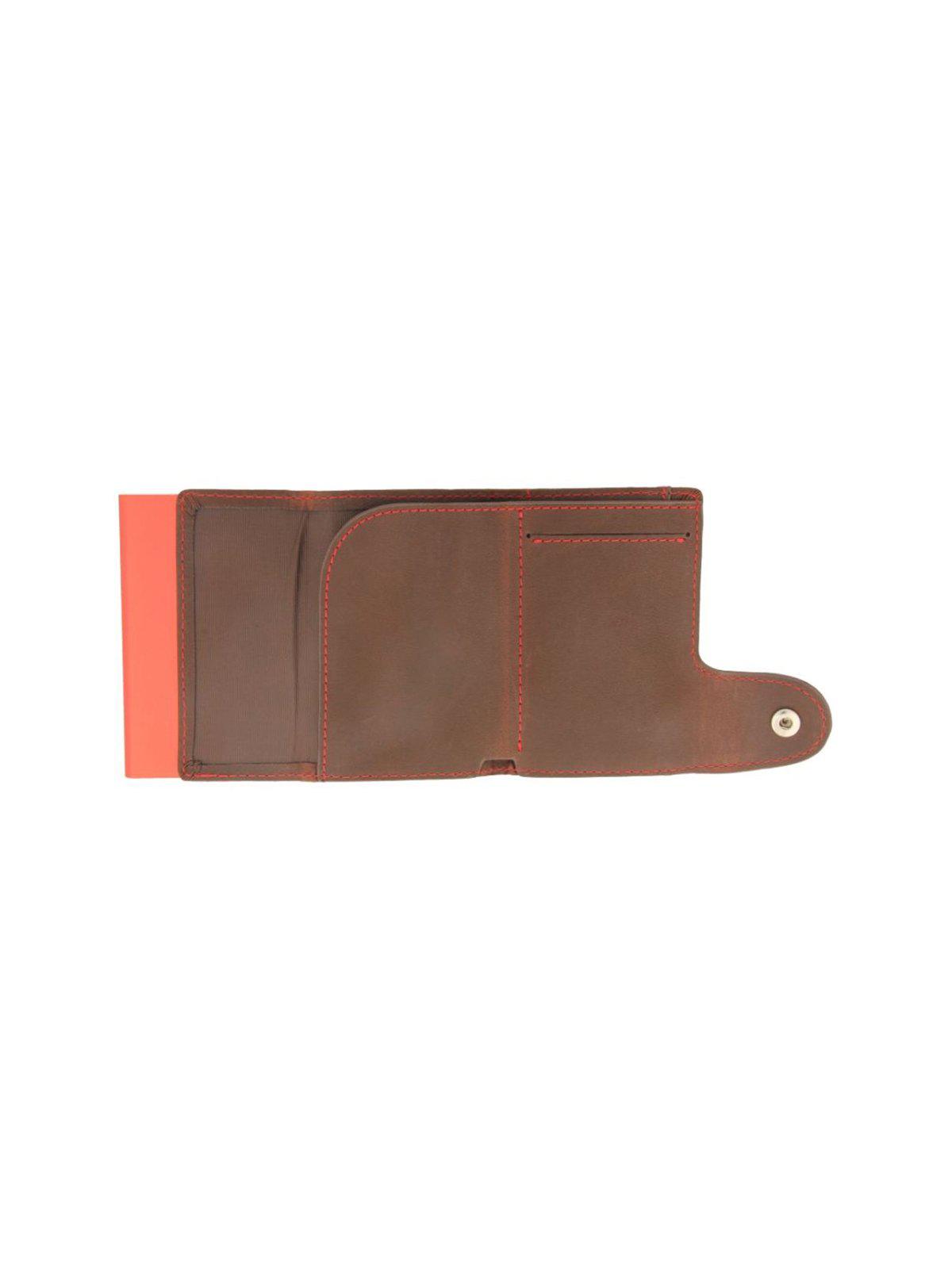 C-Secure Italian Leather RFID Wallet Auburn - MORE by Morello Indonesia