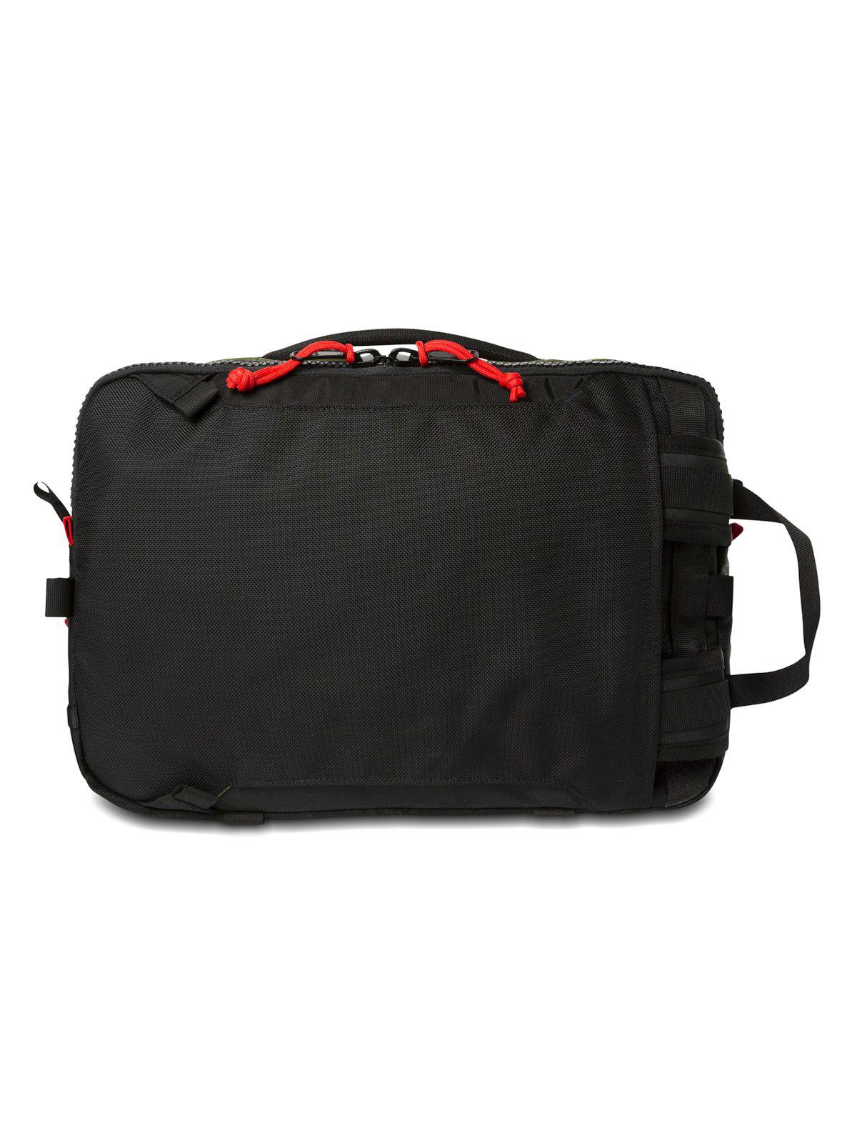 Topo Designs Global Briefcase Red Black Ripstop