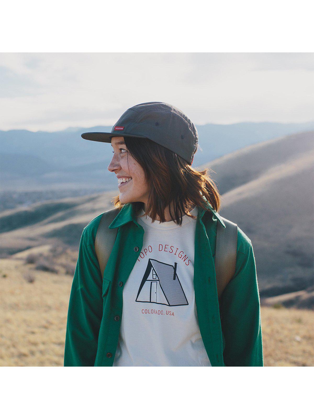 Topo Designs Nylon Camp Hat Rust