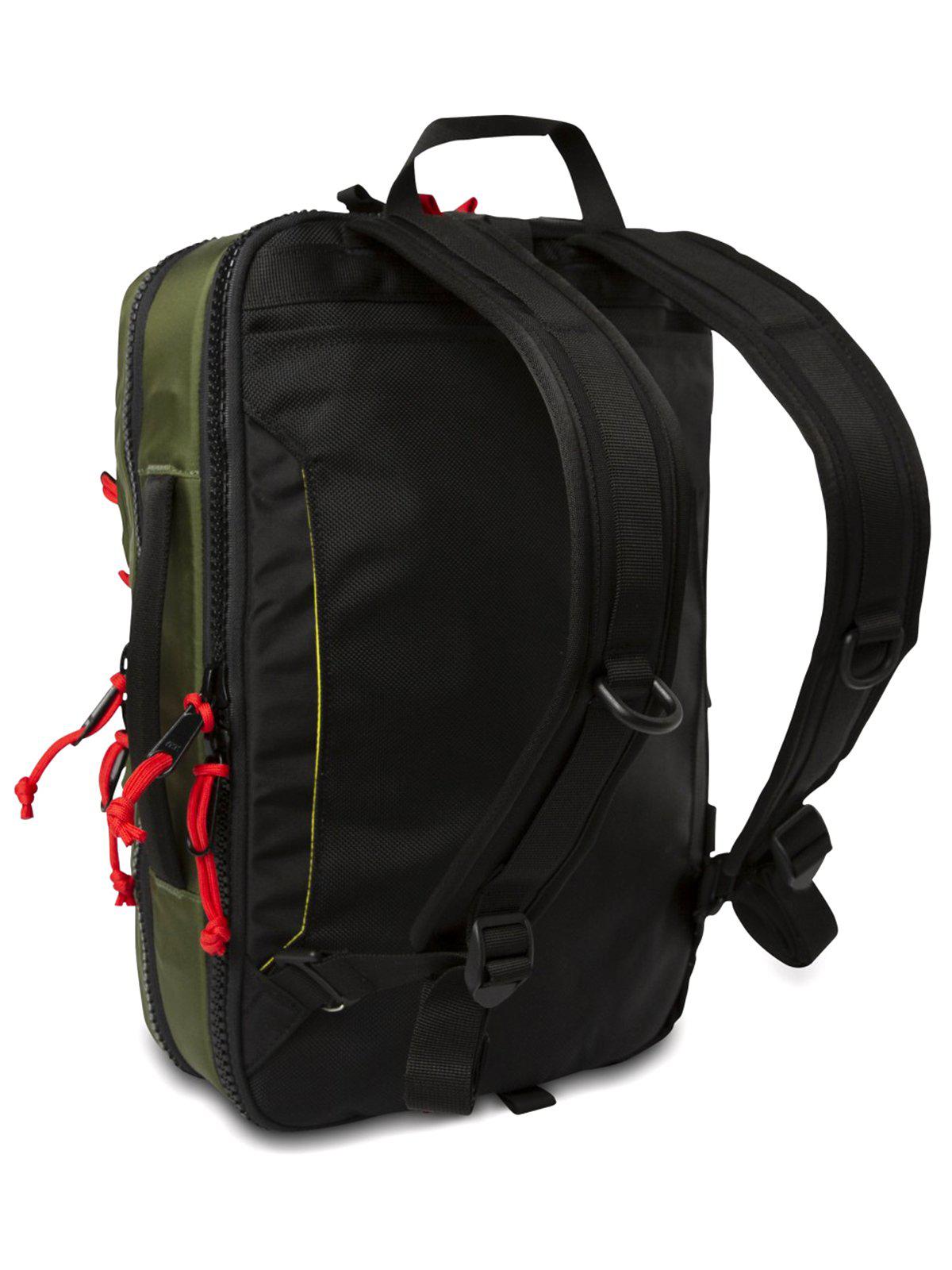 Topo Designs Global Briefcase Red Black Ripstop