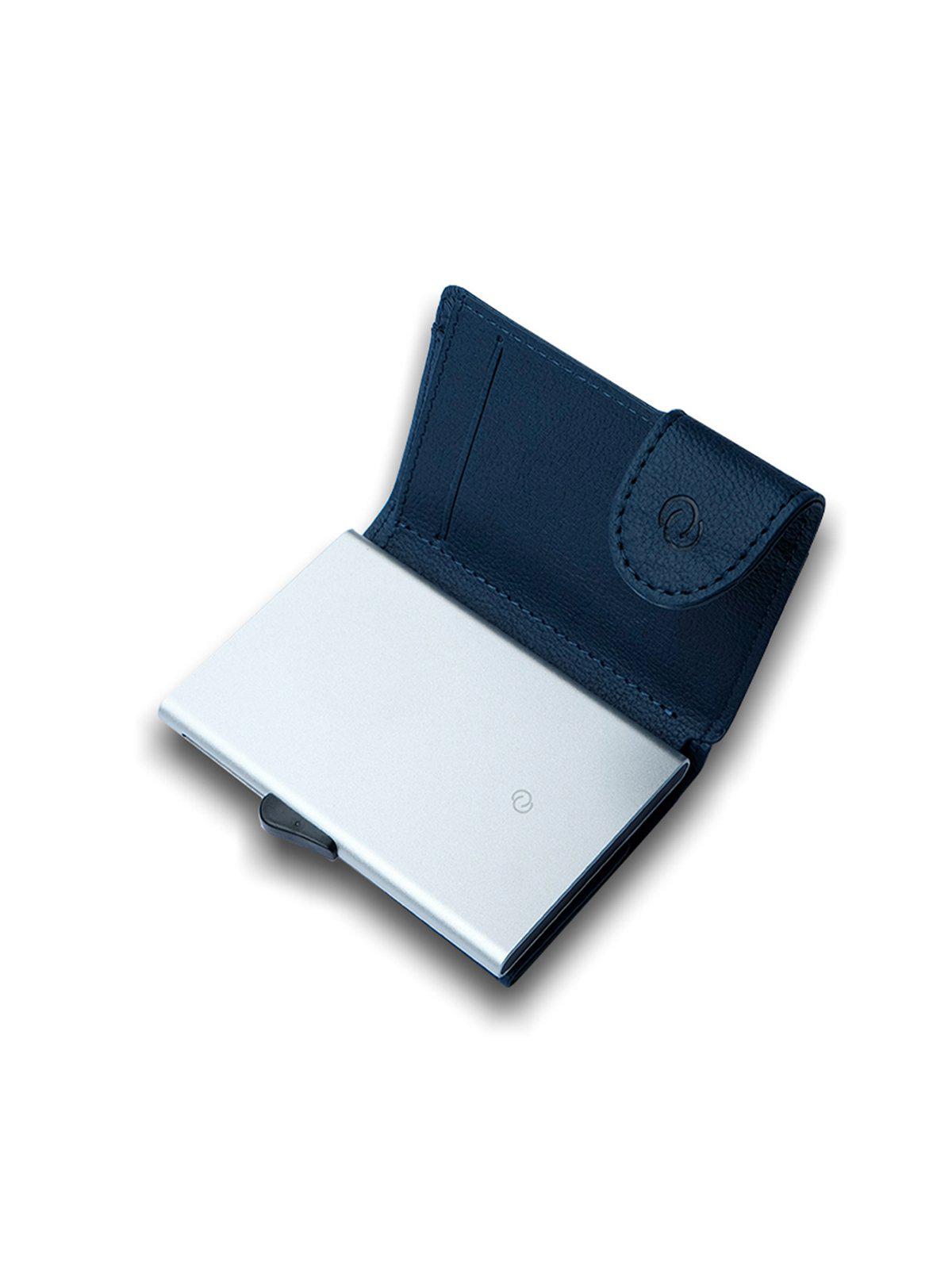 C-Secure PU Leather RFID Wallet Navy - MORE by Morello Indonesia