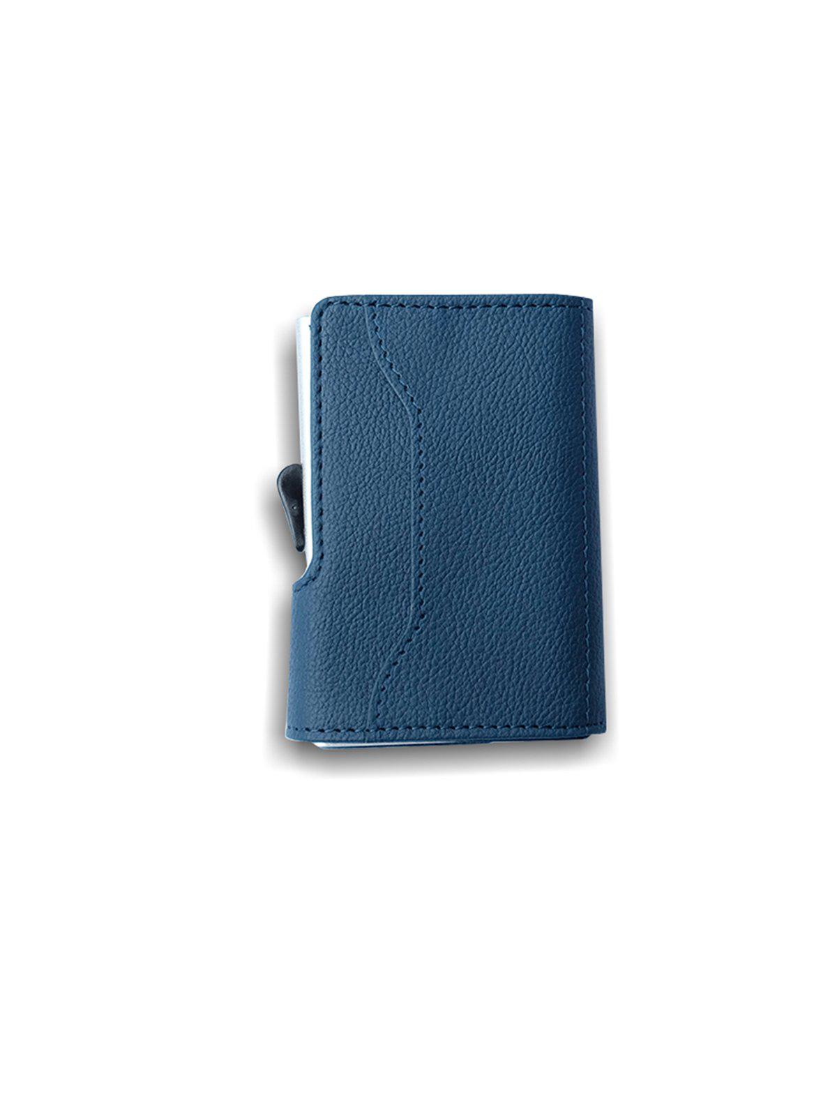 C-Secure PU Leather RFID Wallet Navy - MORE by Morello Indonesia