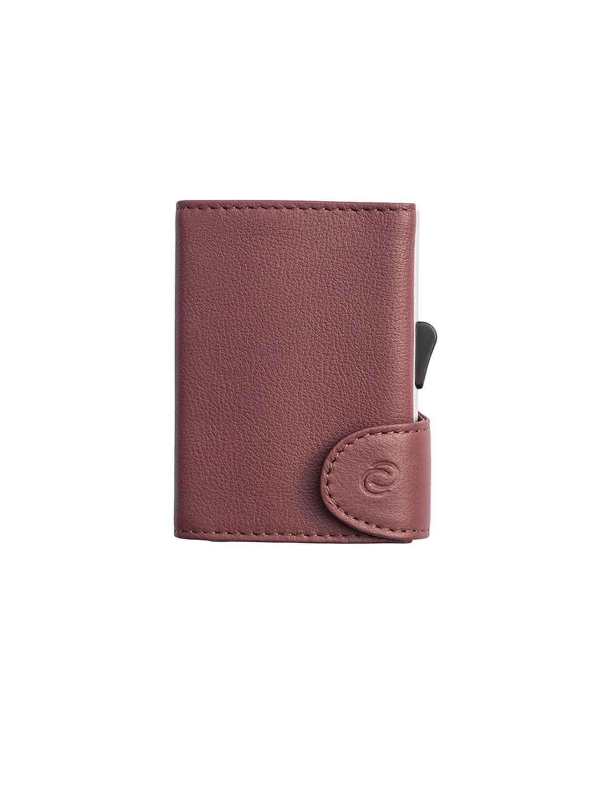 C-Secure Italian Leather RFID Wallet Bordo - MORE by Morello Indonesia