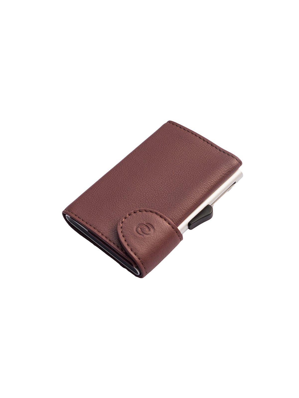 C-Secure Italian Leather RFID Wallet Bordo - MORE by Morello Indonesia