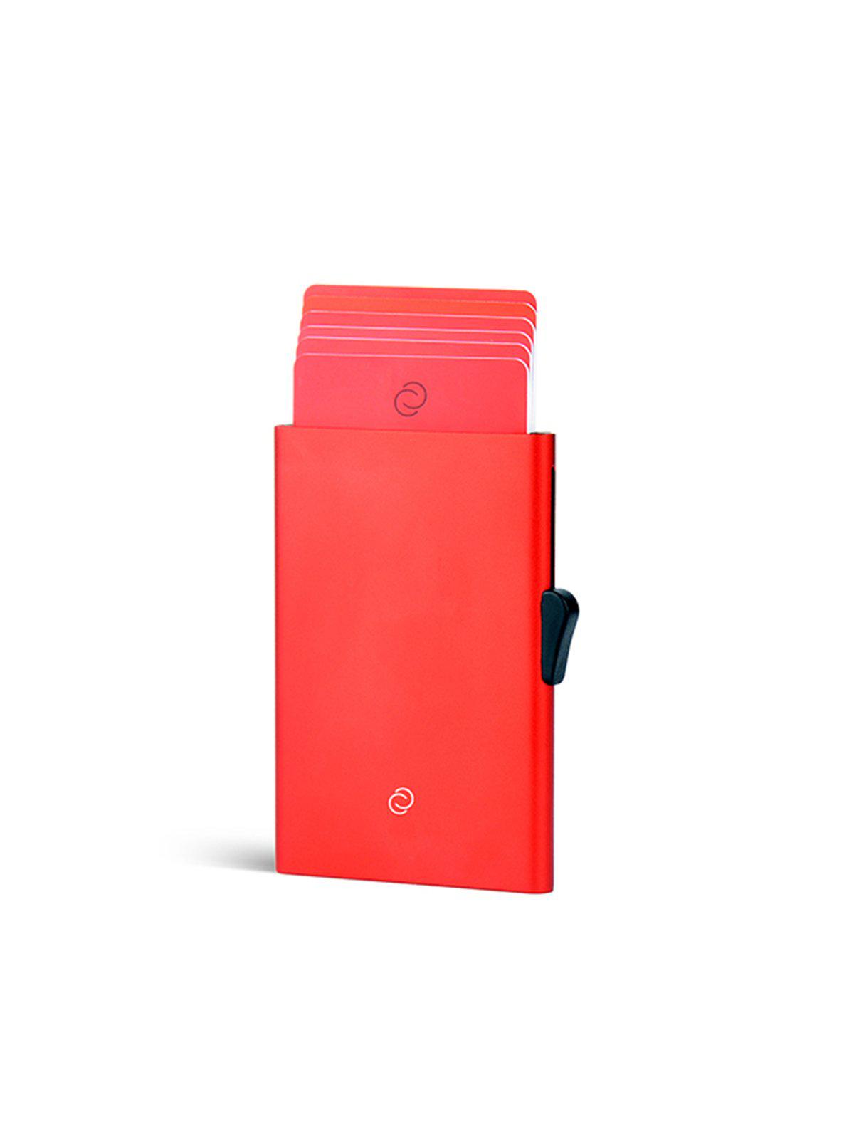 C-Secure Aluminium RFID Cardholder Red - MORE by Morello Indonesia