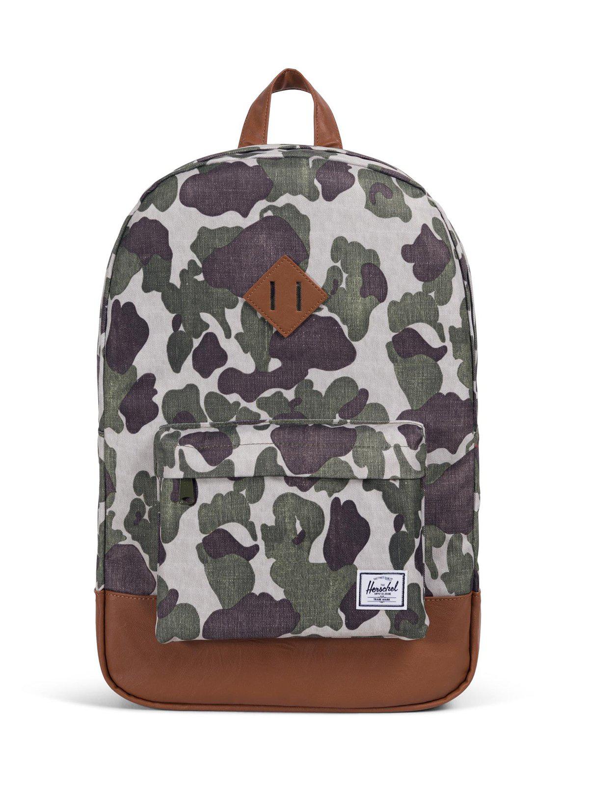 Herschel Heritage Backpack 600D Poly Frog Camo Tan 21.5L - MORE by Morello Indonesia