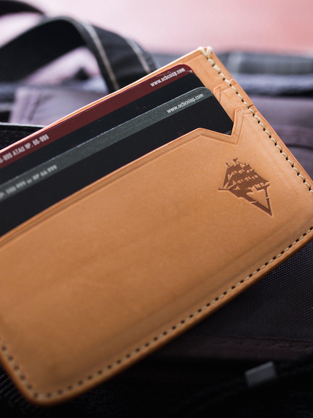 Voyej Vasa IV Americana Natural Card Case - MORE by Morello Indonesia