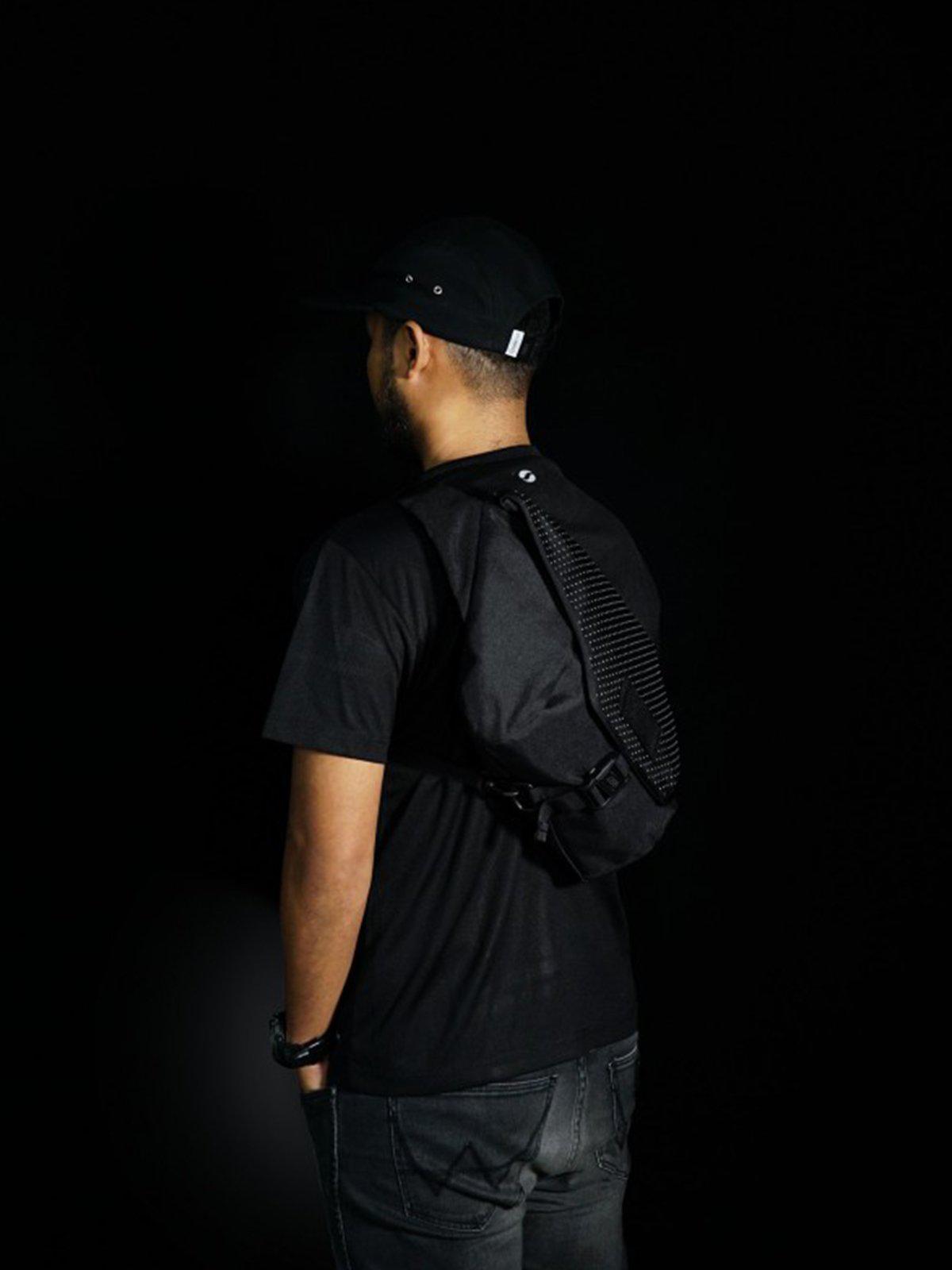 Life Behind Bars The Slingshot Eclipse 9L Sling Bag Black Reflective - MORE by Morello Indonesia