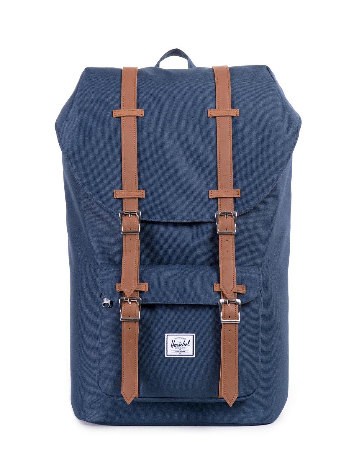 Herschel Little America Backpack 600D Poly Navy Tan 25L - MORE by Morello Indonesia