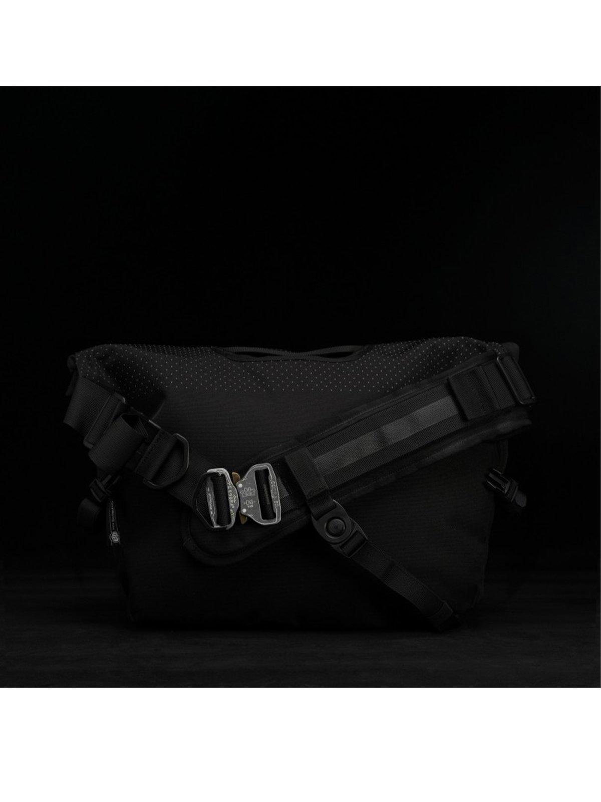 Life Behind Bars The Echelon S Eclipse 22L Messenger Bag Black Reflective - MORE by Morello Indonesia