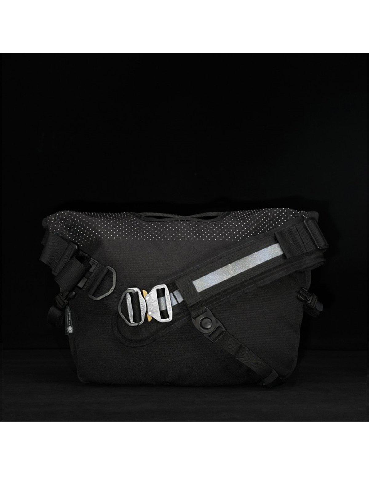 Life Behind Bars The Echelon S Eclipse 22L Messenger Bag Black Reflective - MORE by Morello Indonesia