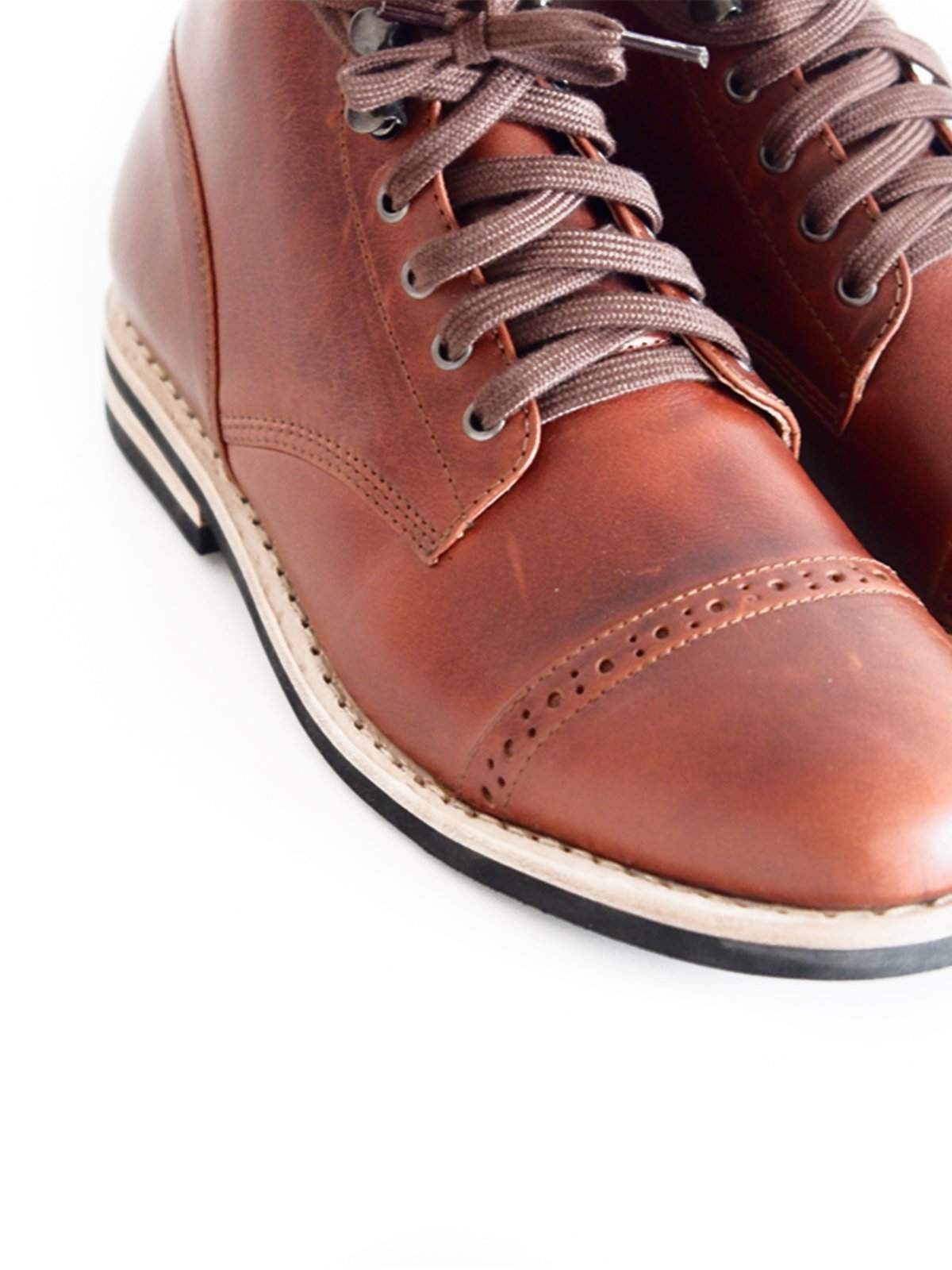 Chevalier Captoe Boots Brown Chromexcel - MORE by Morello Indonesia