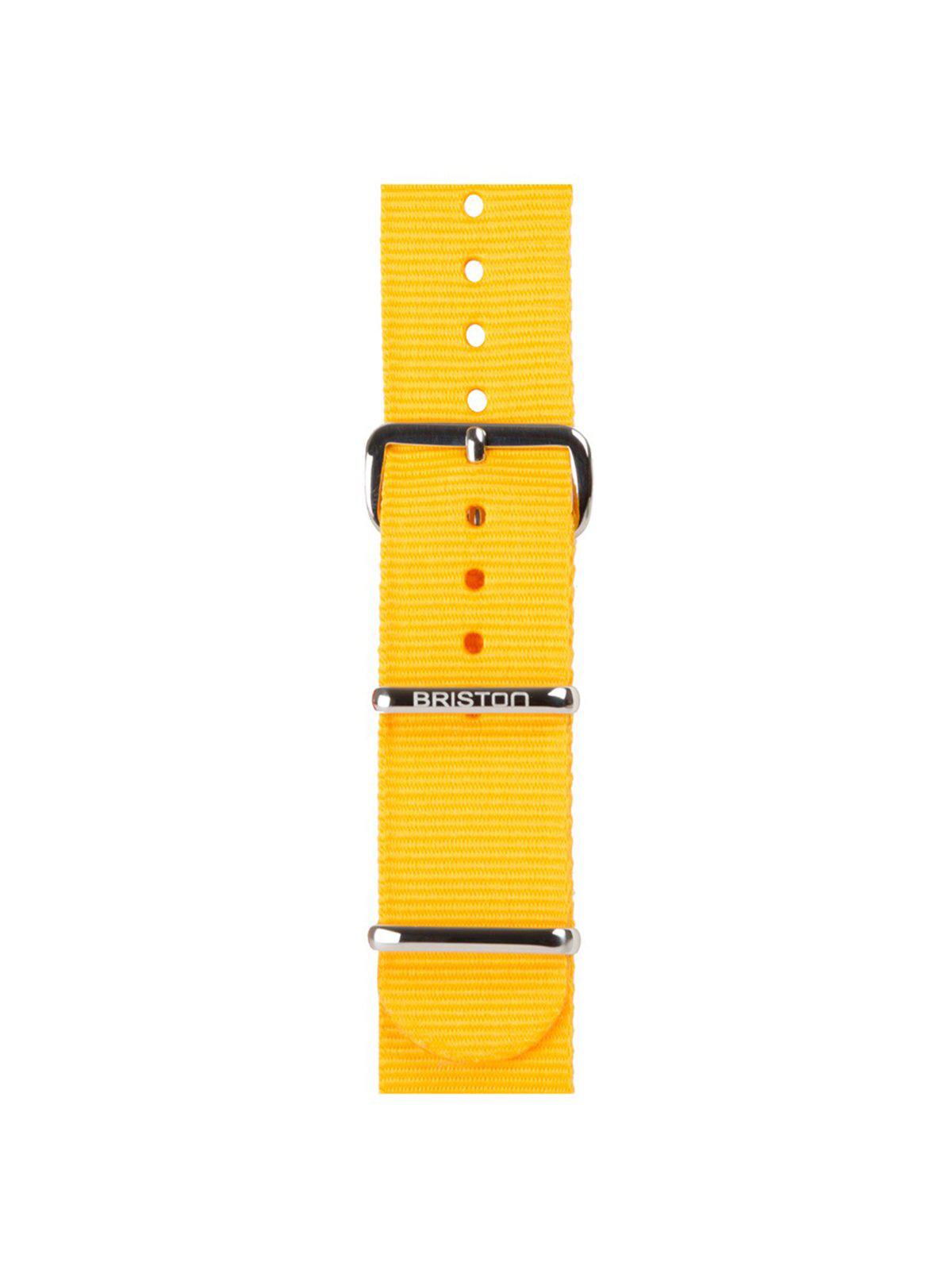 Briston Nato Strap Yellow Polished Steel 20mm - MORE by Morello Indonesia