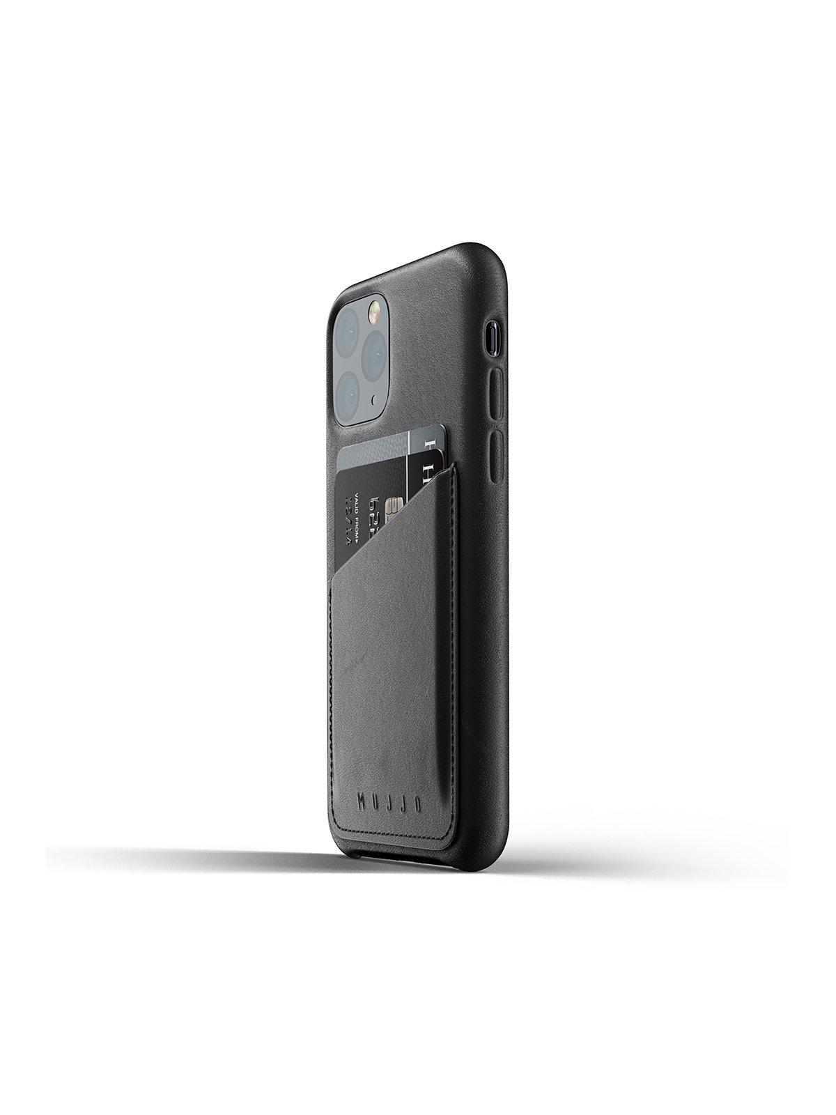 Mujjo Full Leather Wallet Case for iPhone 11 Pro Black - MORE by Morello Indonesia