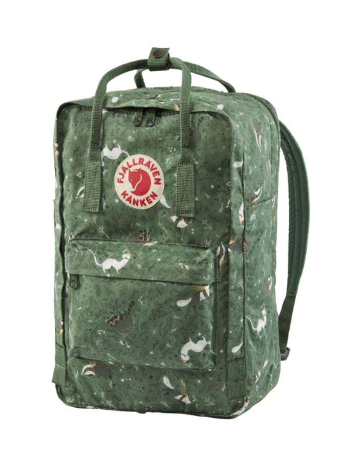 fjällräven kanken laptop 15 forest green Fjallraven Kanken Art Laptop 15 Inch Backpack Green Fable