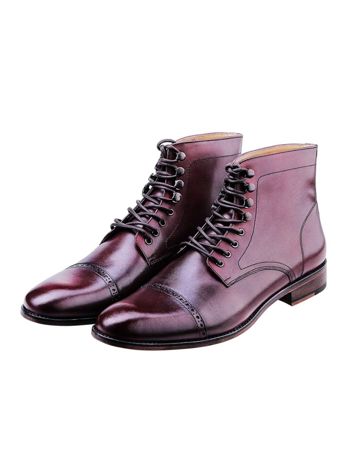 Heimdall Loki Cap Toe Brogue Burgundy - MORE by Morello  display picture 1