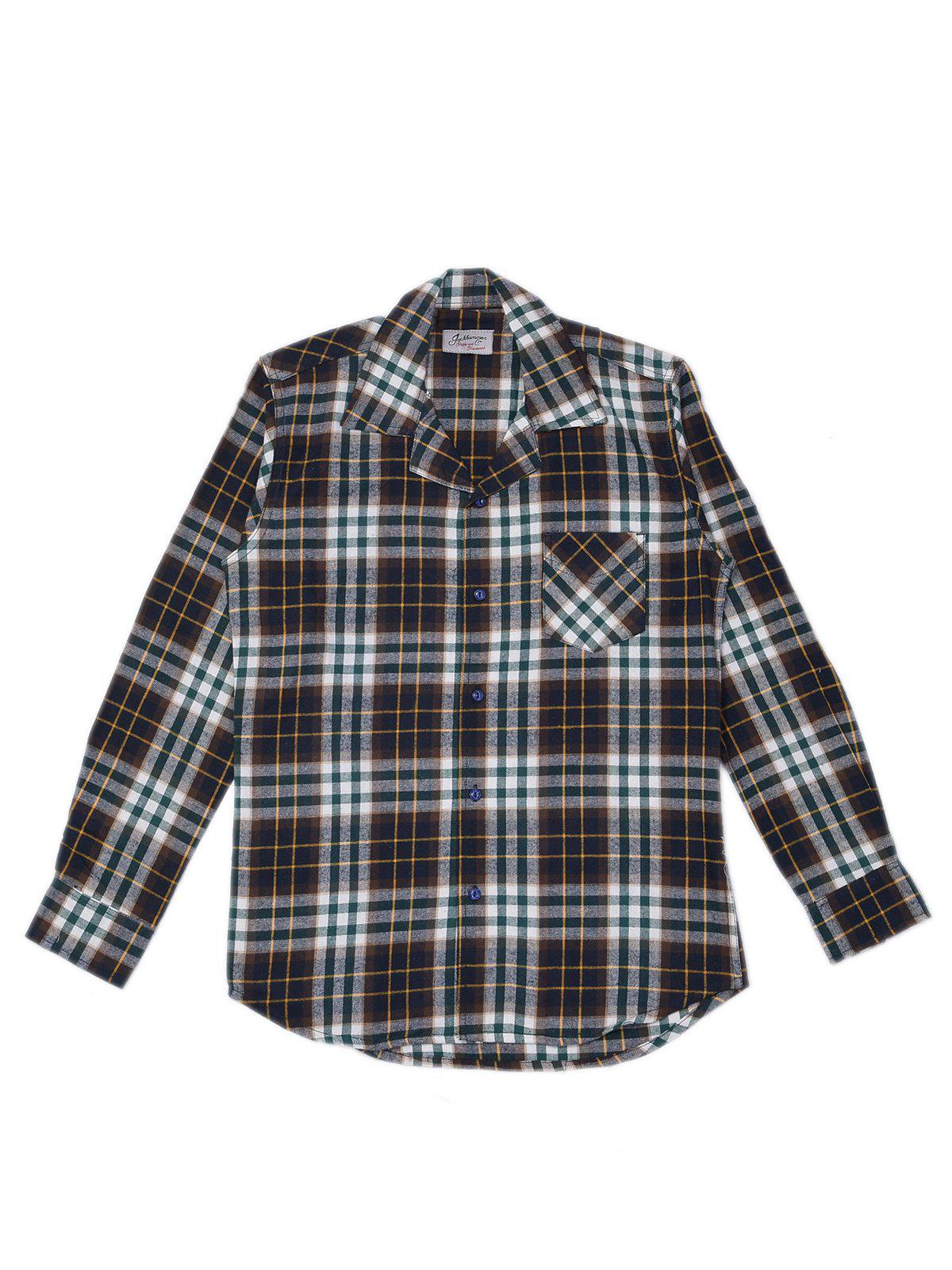 Jackhammer Liam Plaid Shirt Brown - MORE by Morello Indonesia